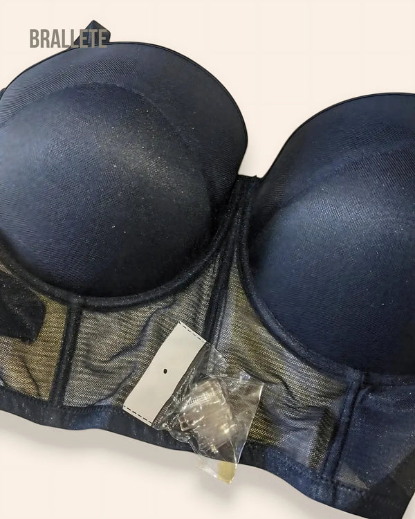 Brasier Longline Push-Up Modelador Con Tirantes Removibles Deyanira - Brallete Brasier Longline Modelador