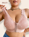 Brasier Bralette Cierre Frontal Sin Varillas Celinda - Brallete Rosa Brasier Bralette
