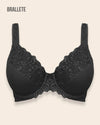 Brasier Bralette Push-Up Sin Relleno Glicina – Brallete Negro Brasier Bralette