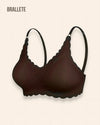 Brasier Longline Sin Varillas Sin Costuras Valeriana - Brallete Negro Brasier Longline