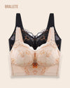 Brasier Longline Con Encaje Fresia – Compre 1 y Lleva 2 Negro + Nude Brasier Longline