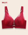 Brasier Push-Up Con Relleno Hortensia - Brallete vino Brasier Push-Up