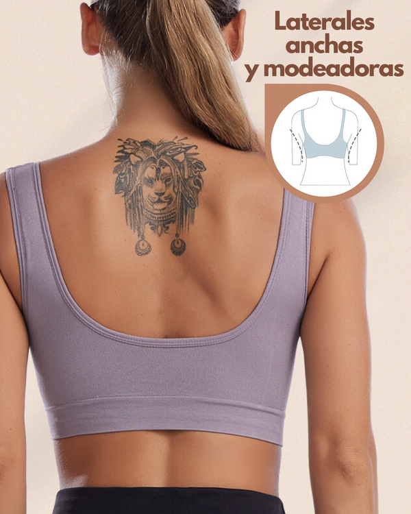 Brasier Top con Copa Removible Mariva - Kit de 6 Piezas Brasier Top