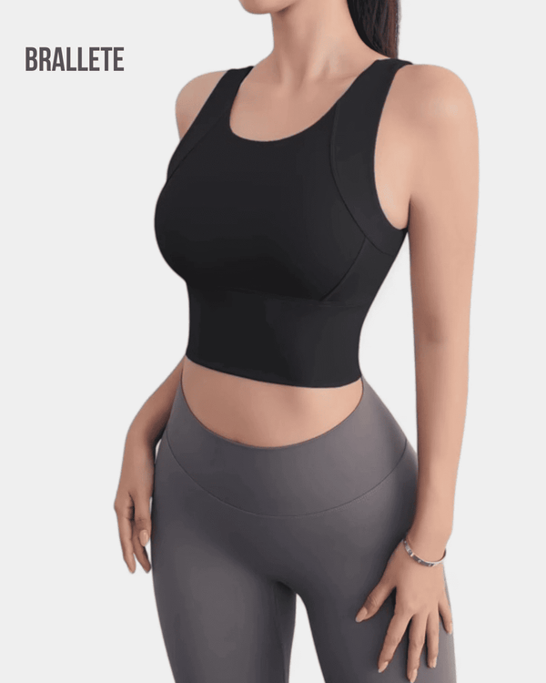 Brasier Deportivo con Relleno y Sin Varillas | Brallete Negro Brasier Deportivo