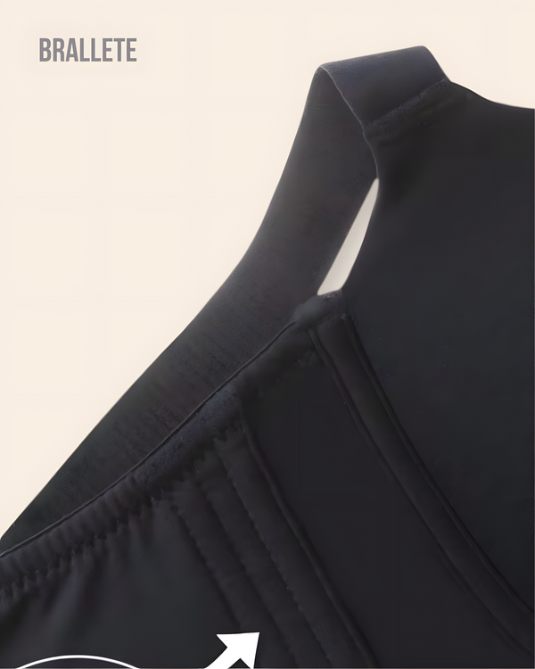Brasier Bralette Push-Up con Varillas y Tirantes Ajustables - Brallete Brasier Bralette