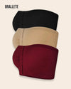 Brasier Sin Tirantes Sin Varillas Muguet - Compra 2 y Lleva 3 Negro + Nude + Vino Brasier Sin Tirantes