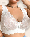 Brasier Bralette Cierre Frontal Sin Varillas Celinda - Brallete Blanco Brasier Bralette