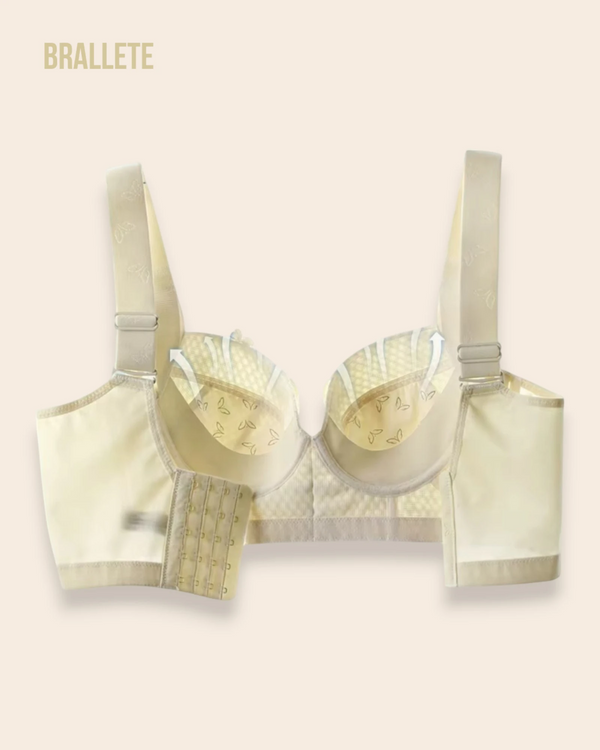 Brasier Longline de Encaje con Relleno Fino y Alto Soporte – Brallete Brasier Longline