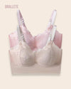Brasier Longline Sin Varillas Buganvilla - Compra 1 y Lleva 2 Rosa + Nude Brasier Longline