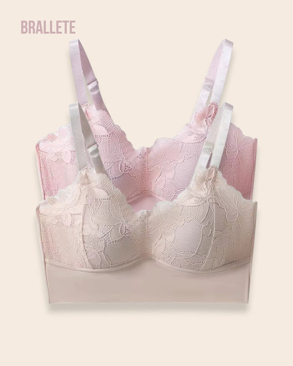 Brasier Longline Sin Varillas Buganvilla - Compra 1 y Lleva 2 Rosa + Nude Brasier Longline
