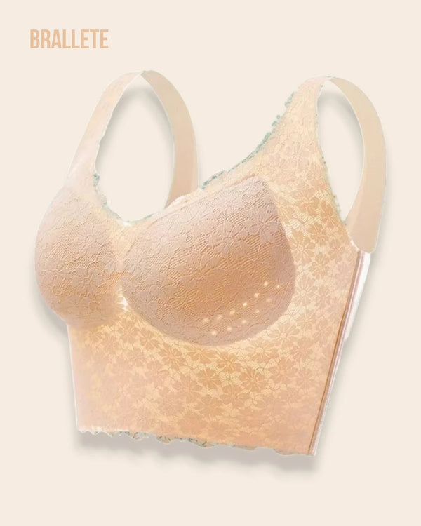 Brasier Top Con Encaje Sin Varillas Violeta - Brallete Nude Brasier Top
