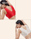 Brasier Sin Costuras y Relleno Removible Petunia ¡Compra 1 y Lleva 2! Rojo + Nude Brasier Sin Costuras