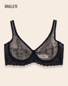 Brasier Bralette Transparente Sin Relleno Viburno - Brallete Negro Brasier Bralette