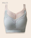 Brasier Longline Sin Varillas Soporte Alto Camelina - Brallete Nude + Verde Brasier Longline