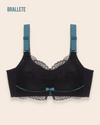 Brasier Bralette de Encaje con Tirantes Convertibles – Brallete Azul Brasier Bralette