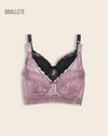 Brasier Plus-Size Push-Up con Relleno y Tirantes Ajustables - Compra 1 y Llévate 2 Negro + Rosa Brasier Plus-Size