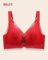 Brasier Push-Up Con Relleno Hortensia - Brallete Rojo Brasier Push-Up