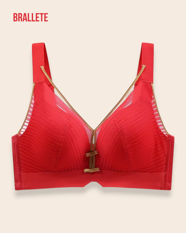 Brasier Push-Up Con Relleno Hortensia - Brallete Rojo Brasier Push-Up