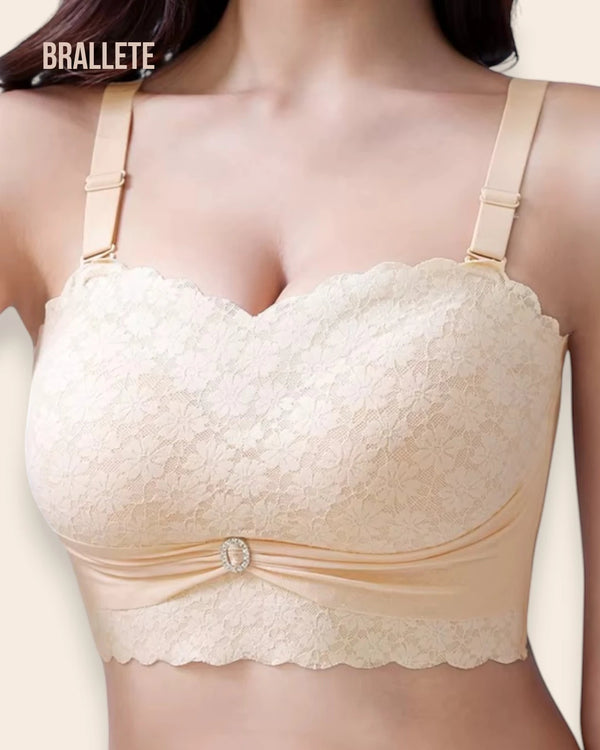 Brasier Longline Modelador Con Tirantes Removibles Zinnia - Brallete Beige Brasier Longline Modelador