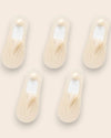 Calcetines Invisibles con Silicona Brallete - Kit de 5 Pares 5 Nudes del 3 al 8 Calcetines