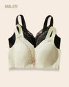Brasier Longline Sin Relleno Alcachofa - Brallete Negro + Nude Brasier Longline