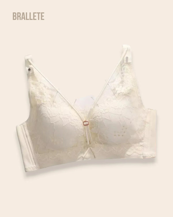 Brasier Longline de Encaje con Relleno Fino Lirio – ¡Compra 1 y Llévate 2! Nude Brasier Longline