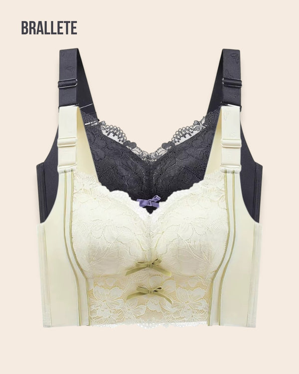 Brasier Longline Sin Varillas Tulipán - Brallete Negro + Verde Brasier Longline