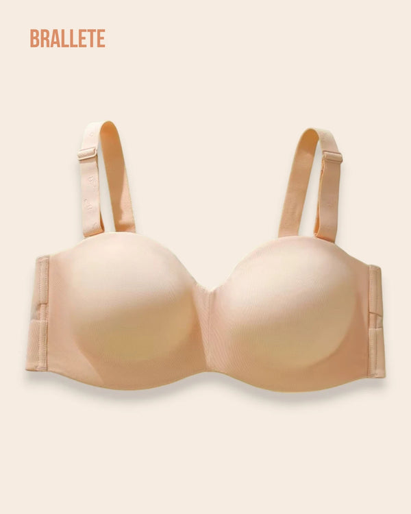 Brasier Sin Costuras Con Varillas y Tirantes Removibles - Brallete Nude Brasier Sin Costuras