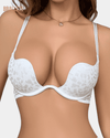 Brasier Push-Up Con Varillas - Brallete Blanco Brasier Push-Up