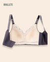 Brasier Bralette de Encaje y Tirantes Ajustables - Brallete Brasier Bralette