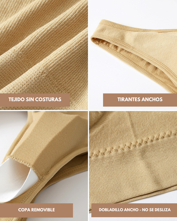 Brasier Top con Copa Removible Mariva - Kit de 6 Piezas Brasier Top