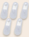 Calcetines Invisibles con Silicona Brallete - Kit de 5 Pares 5 Grises del 3 al 8 Calcetines
