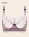 Brasier Bralette Encaje Soporte Alto Teresita - Brallete Morado Brasier Bralette