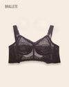 Brasier Longline Modelador Relleno Fino y Tirantes Ajustables - Brallete Negro Brasier Longline Modelador