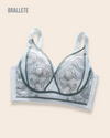Brasier Longline Con Encaje Sin Varillas Azalea - Brallete Azul Brasier Longline