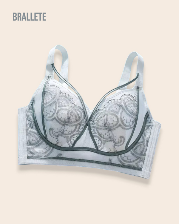 Brasier Longline Con Encaje Sin Varillas Azalea - Brallete Azul Brasier Longline