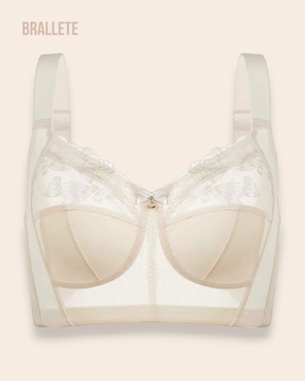 Brasier Longline Modelador Sin Relleno y Tirantes Convertibles - Brallete Nude Brasier Longline Modelador