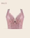 Brasier Longline Modelador con Encaje - Brallete Rosa Brasier Longline