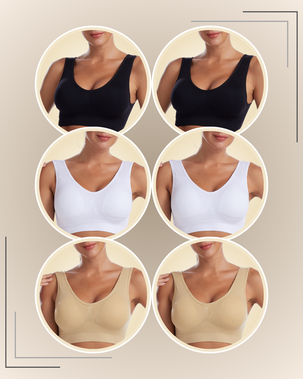 Brasier Top con Copa Removible Mariva - Kit de 6 Piezas 1 Brasier Top