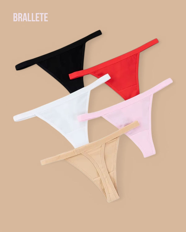 Panty Sin Costuras Cintura Baja Daisy - Kit 5 Piezas Panties