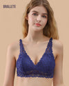 Brasier Bralette de Encaje Sin Varillas y Con Relleno – Compra 2 y Llévate 3 Brasier Bralette
