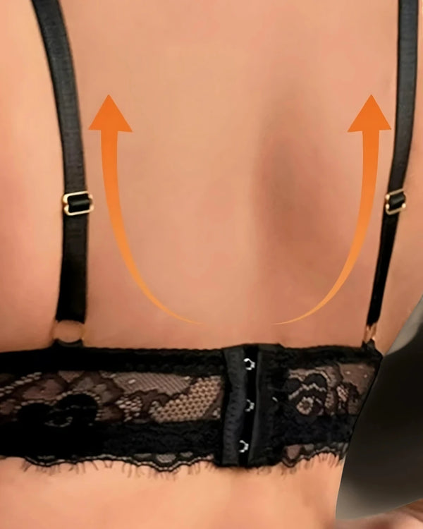 Brasier Bralette Push-Up Con Encaje Alisma - Brallete Brasier Bralette