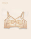 Brasier Longline Modelador Relleno Fino y Tirantes Ajustables - Brallete Blanco Brasier Longline Modelador