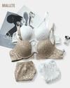 Conjunto de Lencería Push-Up con Aros - Brallete Conjunto de Lencería