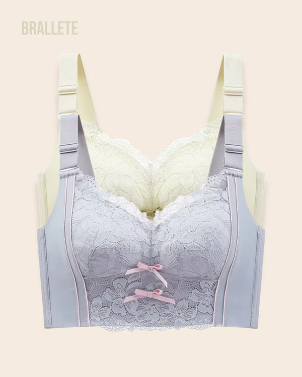 Brasier Longline Sin Varillas Tulipán - Brallete Verde + Gris Brasier Longline