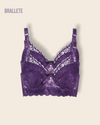 Brasier Plus-Size Push-Up con Relleno y Tirantes Ajustables - Compra 1 y Llévate 2 2x Morado Brasier Plus-Size