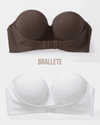 Brasier con Tirantes Removibles - Compra 1 y llévate 2 Blanco + Marrón Brasier con Tirantes Removibles