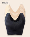 Brasier Longline Push-Up Con Cierre Frontal – ¡Compra 2 y Llévate 3! Nude + Nude + Negro Brasier Longline