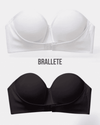 Brasier con Tirantes Removibles - Compra 1 y llévate 2 Negro + Blanco Brasier con Tirantes Removibles