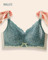 Brasier Bralette de Encaje y Tirantes Ajustables - Brallete Verde Brasier Bralette